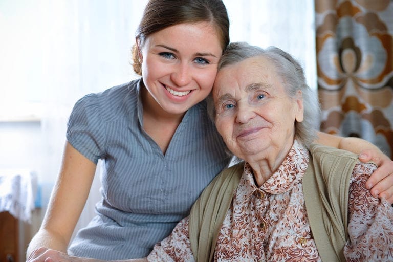caregiver and senior in respite care