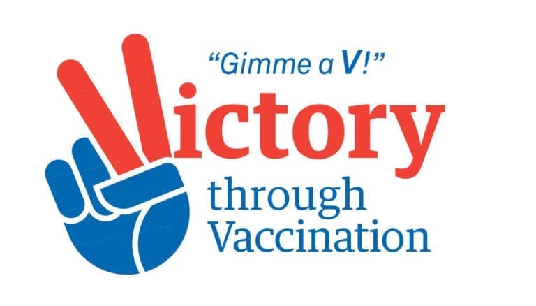 Victory through Vaccination Logo