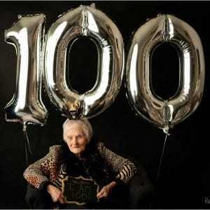 A Centenarian Club resident celebrating 100th birthday.