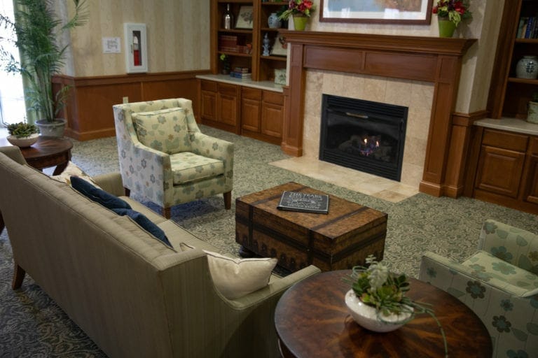 Resident Lounge at Allisonville Meadows Assisted Living.