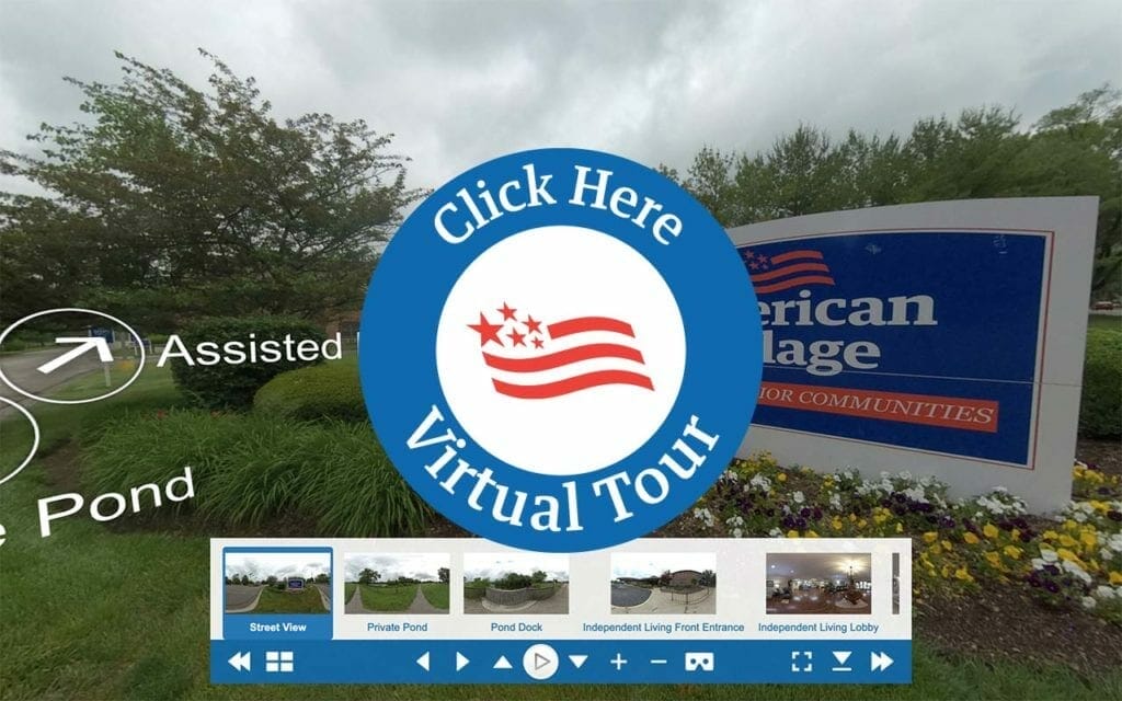 American Village Virtual Tour icon.