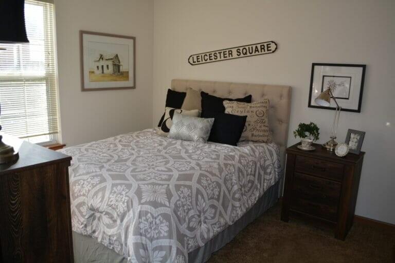 Rosegate Assisted Living bedroom apartment