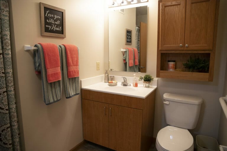 Brownsburg Meadows Assisted Living Apartments Bathroom