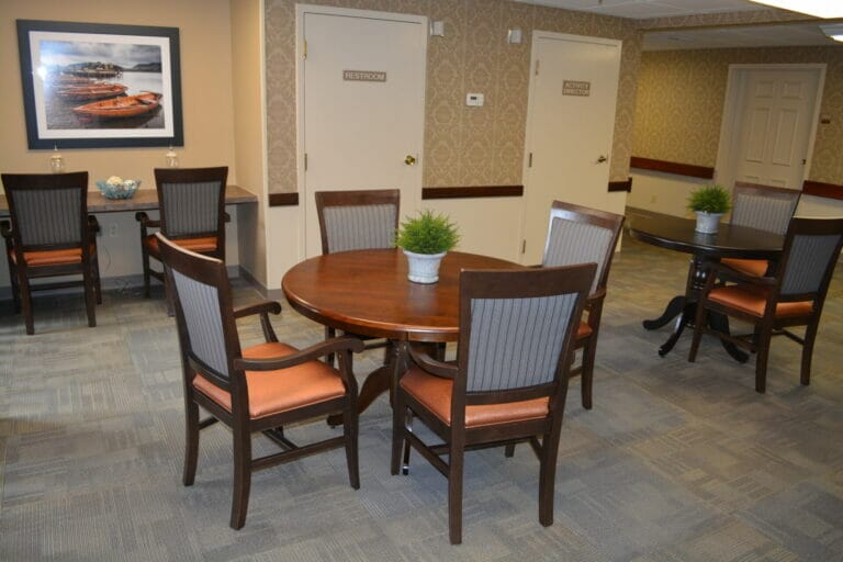 Bethany Village Assisted Living tables