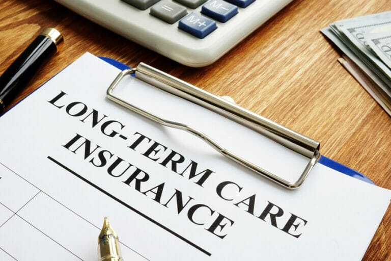 Long-term care insurance LTC or LTCI application.