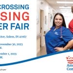 Salem crossing nursing career fair at 200 Connie Avenue, Salem, Indiana 47167. Thursday, November 30, 2023 from 1pm to 7pm and December 1, 2023 from 9am to 3pm.